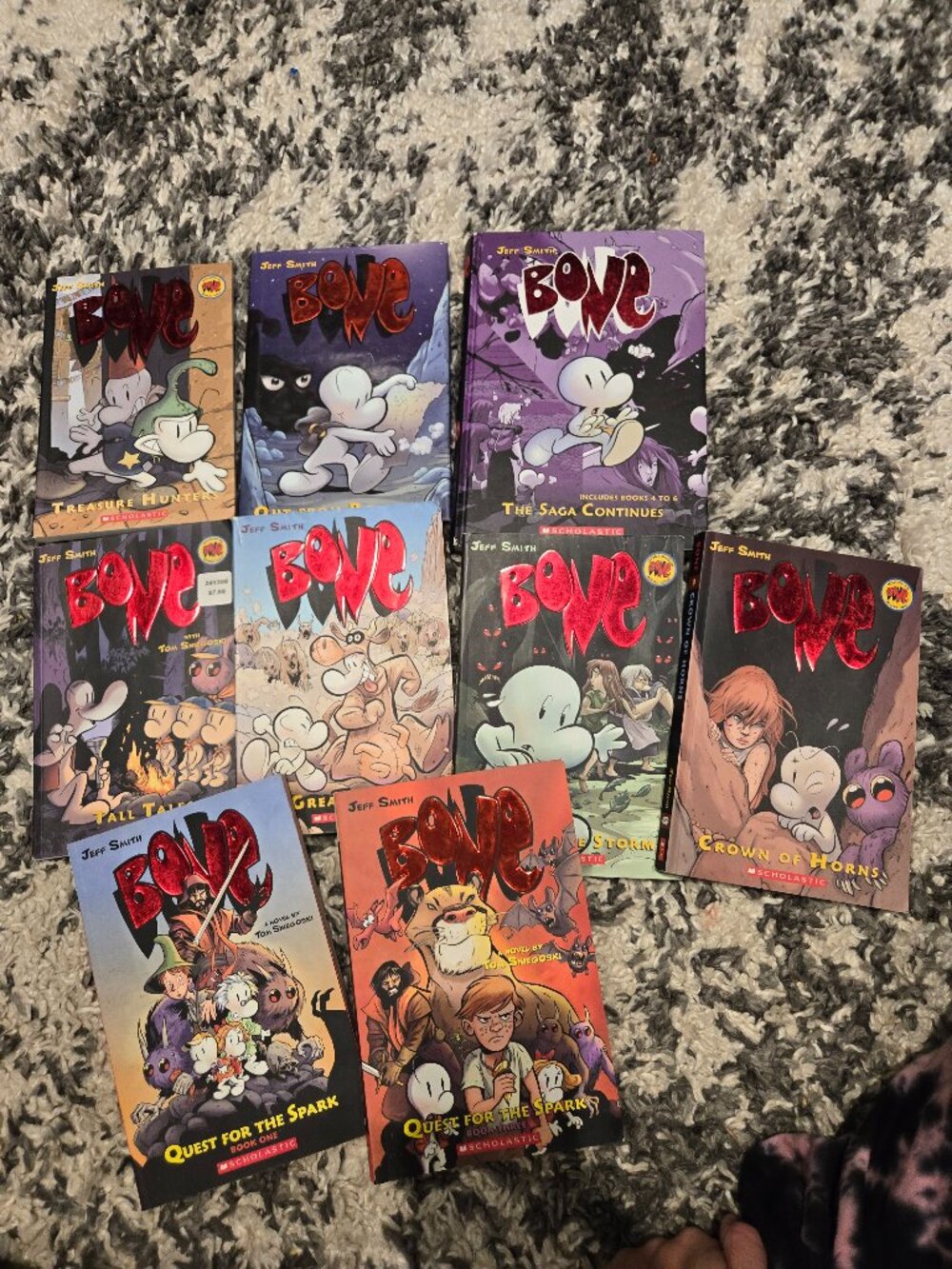 Bone Graphic Novel & Quest for the Spark Lot (Set of 9) | Jeff Smith | Mixed
